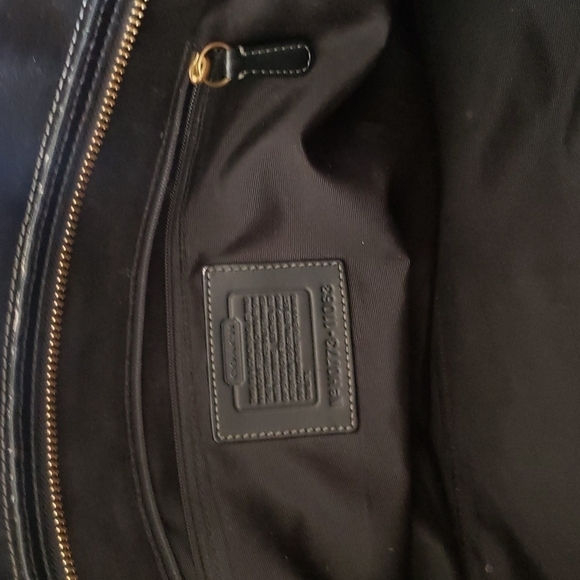 COACH 11063 Hampton Signature Black Canvas Carryall Tote - Picture 12 of 16